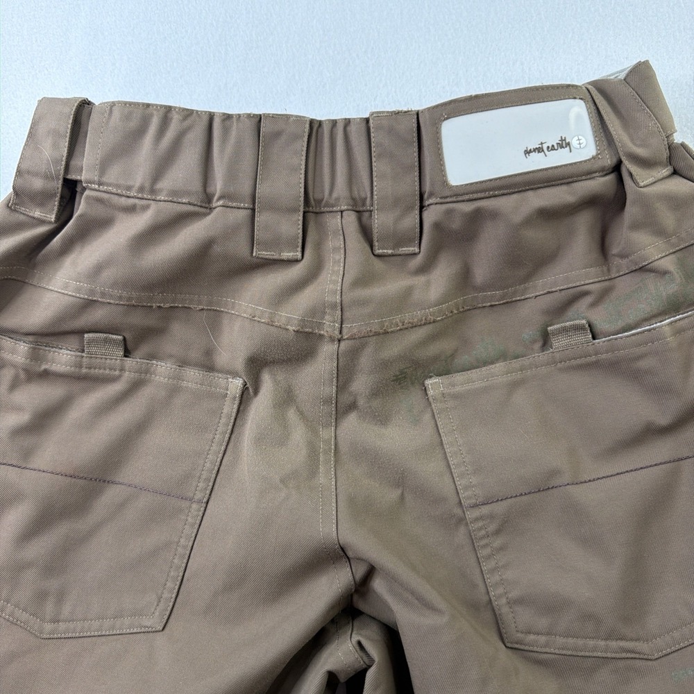 Planet Earth Snowboard Pants Womens S Brown Waterproof Baggy Snow Ski Y2K - Picture 2 of 13